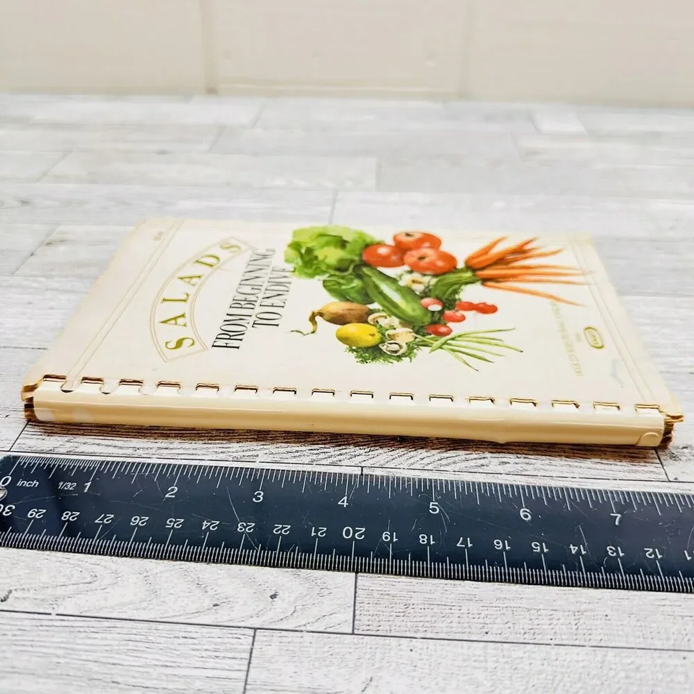 Salads From Beginning to Endive Vtg 1980 by Kraft Kitchens Comb‎ Spiral Cookbook